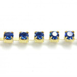 Preciosa Crystal Rhinestone Cup Chain - PP24 (SS12) CAPRI BLUE-RAW