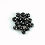 Gemstone Bead - Smooth Round 2.0MM Diameter Hole 06MM BLACK ONYX