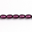 Czech Glass Pearl Bead - Oval 6x4MM MATTE AMETHYST