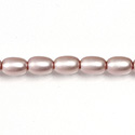 Czech Glass Pearl Bead - Oval 6x4MM MATTE LAVENDER