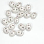 Preciosa Czech Glass 2-Hole Seed Bead - Twin 2.5x5MM TERRA PEARL LT GREY 16249