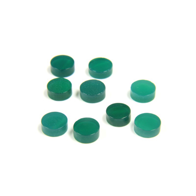 Gemstone Flat Back Flat Top Straight Side Stone - Round 05MM CHRYSOPHRASE