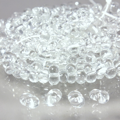 Preciosa Czech Glass Seed Bead - Farfalle 03.2x6.5MM CRYSTAL 00050