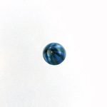 Glass Medium Dome Lampwork Cabochon - Round 09MM SWIRL BLUE (02953)