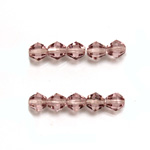 Czech Glass Fire Polished Bead - Bicone 06MM LT AMETHYST