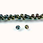 Preciosa Czech Glass Drop Seed Bead - 8/0 IRIS GREEN 59155