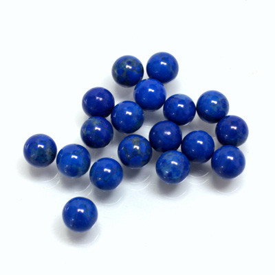 Gemstone No-Hole Ball - 06MM HOWLITE DYED LAPIS