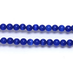 Fiber-Optic Synthetic Bead - Cat's Eye Smooth Round 04MM CAT'S EYE ROYAL BLUE