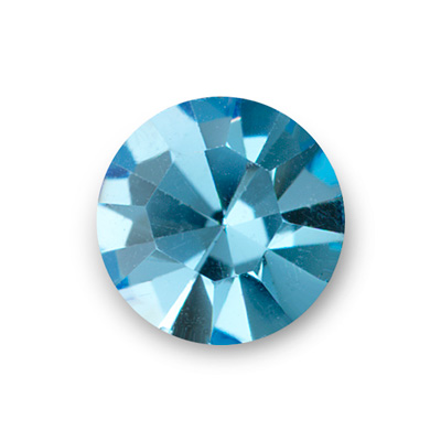 Asfour Crystal Point Back Foiled Chaton - PP24 AQUAMARINE