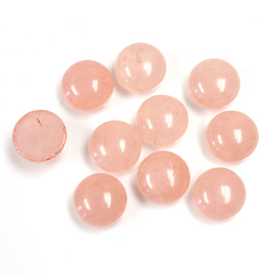 Gemstone Cabochon - Round 08MM ROSE QUARTZ