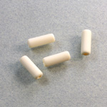 Plastic Bead - Opaque Color Smooth Tube 13x5 MATTE IVORY