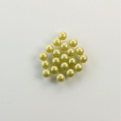 Czech Glass Pearl No-Hole Ball - 2.5MM LT OLIVE 70457