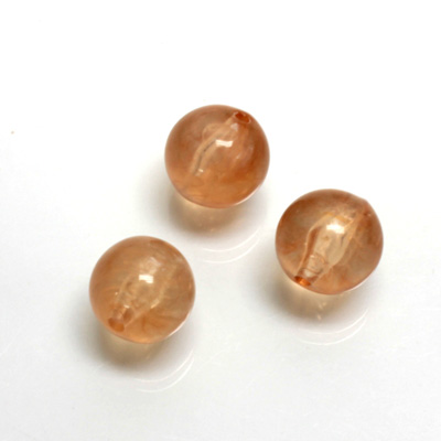 Plastic  Bead - Mixed Color Smooth Round 12MM BEIGE QUARTZ