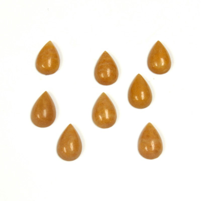 Gemstone Cabochon - Pear 08x5MM YELLOW JASPER