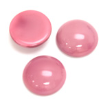 Glass Medium Dome Cabochon - Round 18MM MOONSTONE PINK