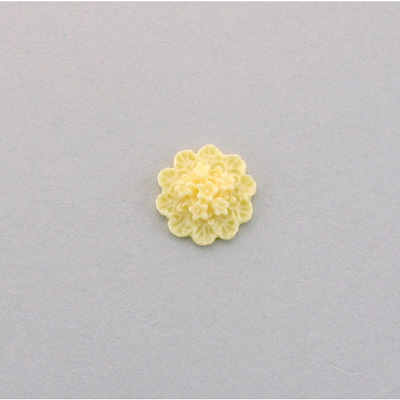 Plastic Carved Flower - Cluster 11MM IVORY