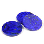 Gemstone Flat Back Flat Top Straight Side Stone - Round 18MM LAPIS LAZULI