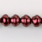 Czech Glass Pearl Bead - Snail Shell 10MM GARNET 70499