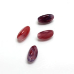 Plastic  Bead - Mixed Color Smooth Beggar 11x7MM AMETHYST AGATE