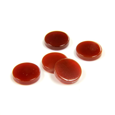 Gemstone Flat Back Flat Top Straight Side Stone - Round 09MM CORNELIAN