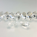 Chinese Cut Crystal Bead - Fancy 19x10MM CRYSTAL