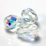 Preciosa Crystal Bead - Pear 12x8MM CRYSTAL AB