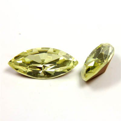 Preciosa Crystal Point Back Fancy Stone - Navette 15x7MM JONQUIL