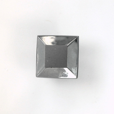 Glass Point Back Tin Table Cut (TTC) Opaque Coated - Square 12x12MM HEMATITE