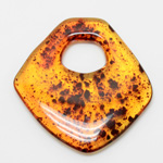 Plastic Pendant - Mixed Color Smooth Fancy 55x3MM5MM ITALIAN AMBER