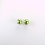 Czech Glass Pearl 1-Hole Ball - 03MM DARK OLIVE 70458