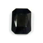 Cut Crystal Point Back Fancy Stone Unfoiled - Cushion Octagon 25x18MM JET