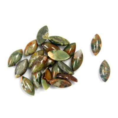 Gemstone Cabochon - Navette 08x4MM RYOLITE