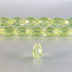 Czech Glass Fire Polish Bead - Pear 10x7MM JONQUIL