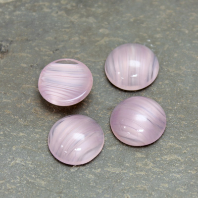 Glass Medium Dome Cabochon - Round 13MM AMETHYST QUARTZ