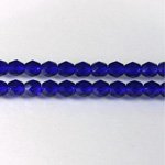 Czech Glass Fire Polish Bead - Round 05MM COBALT