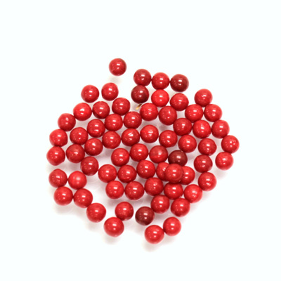 Glass No-Hole Ball - 03MM CHERRY RED