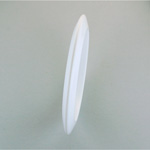 Acrylic Bangle - Knife Edge 8.5MM WHITE