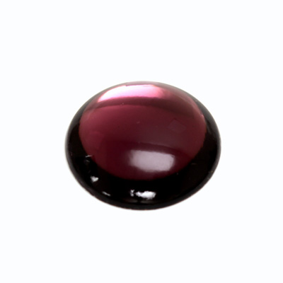 Glass Medium Dome Foiled Cabochon - Round 25MM AMETHYST