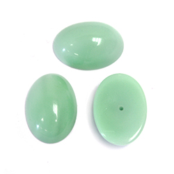 Japanese Glass Medium Dome Opaque Cabochon - Oval 18x13MM MINT