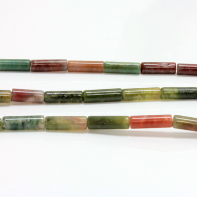 Gemstone Bead - Smooth Tube 13x4 FANCY JASPER