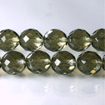 Czech Glass Fire Polish Bead - Round 12MM BLACK DIAMOND