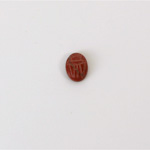 Gemstone Flat Back Carved Scarab 08x6MM RED JASPER