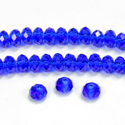 Chinese Cut Crystal Bead - Rondelle 03x4MM SAPPHIRE