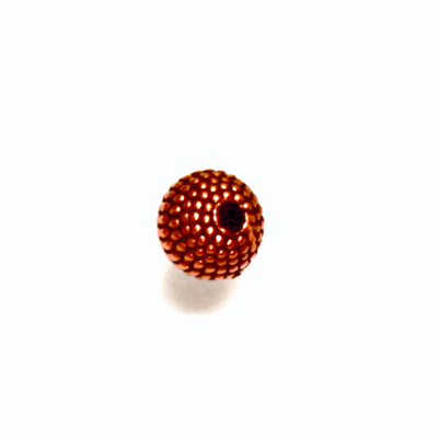 Metalized Plastic Bead - Sand Round 06MM COPPER