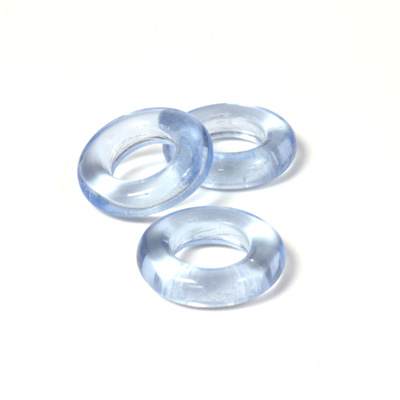 Czech Pressed Glass Ring - 14MM LT SAPPHIRE