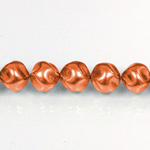 Czech Glass Pearl Bead - Baroque Round 04MM PUMPKIN 14321