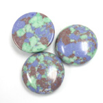 Synthetic Cabochon - Round 18MM Matrix SX11 GREEN-BLUE-BROWN