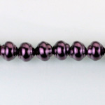 Czech Glass Pearl Bead - Snail Shell 08MM AMETHYST 70979