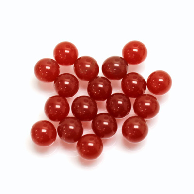 Glass No-Hole Ball - 06MM CORNELIAN