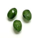 Plastic  Bead - Mixed Color Smooth Twist 16x12MM JADE AGATE